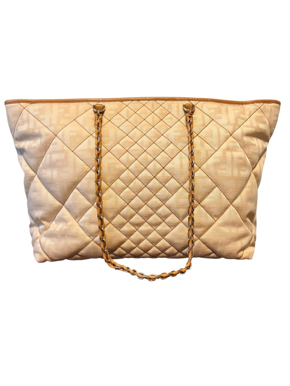 Fendi Zucca Quilted Roll Tote. - Picture 2 of 15